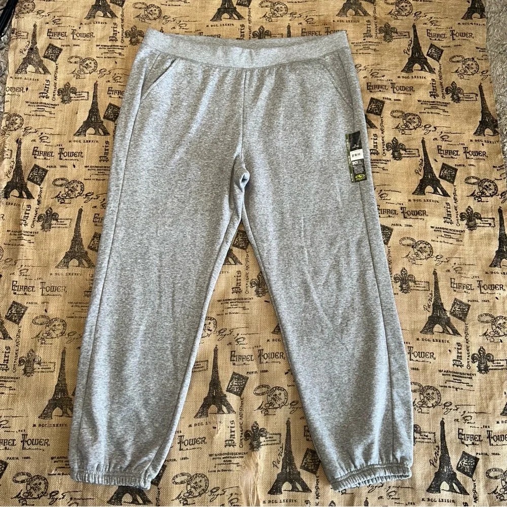 Athletic Works Women'S Grey Fleece Sweatpants Size Xl (16-18) - Picture 4 of 17